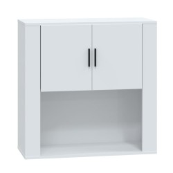vidaXL Wandschrank Hochglanz-Weiß 80x33x80 cm Holzwerkstoff