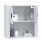 vidaXL Wandschrank Hochglanz-Weiß 80x33x80 cm Holzwerkstoff vidaXL Wandschrank Hochglanz-Weiß 80x33x80 cm Holzwerkstoff