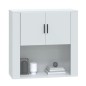 vidaXL Wandschrank Hochglanz-Weiß 80x33x80 cm Holzwerkstoff vidaXL Wandschrank Hochglanz-Weiß 80x33x80 cm Holzwerkstoff