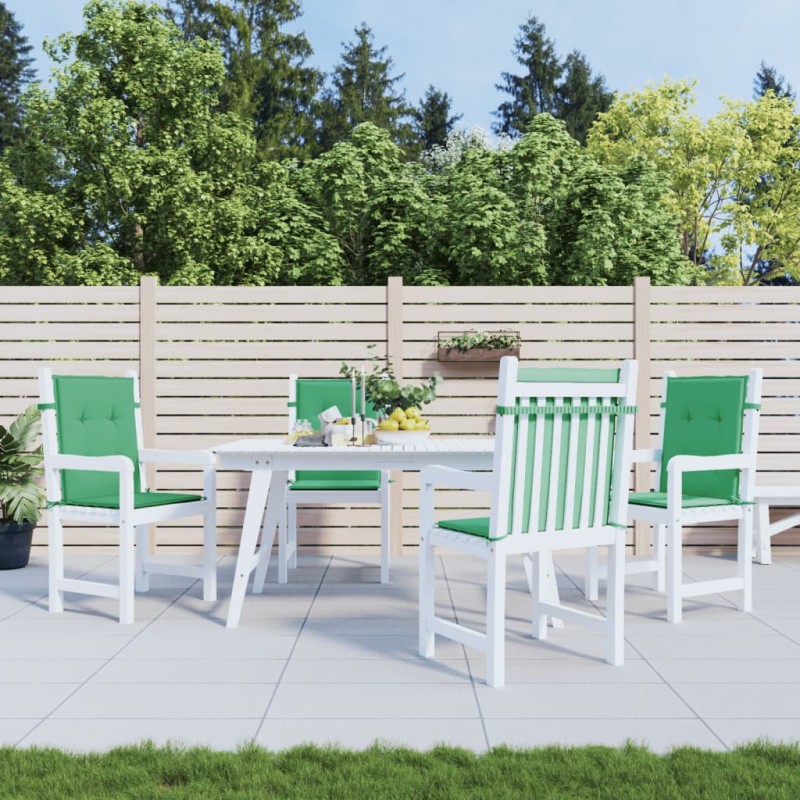 vidaXL Gartenstuhlauflagen für Niedriglehner 4 Stk. Grün 100x50x3 cm vidaXL Gartenstuhlauflagen für Niedriglehner 4 Stk. Grün 100x50x3 cm