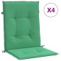 vidaXL Gartenstuhlauflagen für Niedriglehner 4 Stk. Grün 100x50x3 cm vidaXL Gartenstuhlauflagen für Niedriglehner 4 Stk. Grün 100x50x3 cm