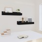 vidaXL Wandregale 2 Stk. Schwarz 50x12x9 cm Massivholz Kiefer vidaXL Wandregale 2 Stk. Schwarz 50x12x9 cm Massivholz Kiefer