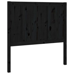 vidaXL Kopfteil Schwarz 95,5x4x100 cm Massivholz Kiefer