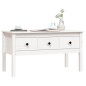 vidaXL Couchtisch Weiß 102x49x55 cm Massivholz Kiefer vidaXL Couchtisch Weiß 102x49x55 cm Massivholz Kiefer