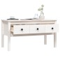 vidaXL Couchtisch Weiß 102x49x55 cm Massivholz Kiefer vidaXL Couchtisch Weiß 102x49x55 cm Massivholz Kiefer