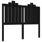 vidaXL Kopfteil Schwarz 126x4x110 cm Massivholz Kiefer vidaXL Kopfteil Schwarz 126x4x110 cm Massivholz Kiefer