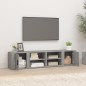 vidaXL TV-Schränke 2 Stk. Grau Sonoma 80x31,5x36 cm Holzwerkstoff vidaXL TV-Schränke 2 Stk. Grau Sonoma 80x31,5x36 cm Holzwerkstoff