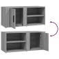 vidaXL TV-Schränke 2 Stk. Grau Sonoma 80x31,5x36 cm Holzwerkstoff vidaXL TV-Schränke 2 Stk. Grau Sonoma 80x31,5x36 cm Holzwerkstoff
