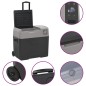 vidaXL Kühlbox mit Rollen und Griff Schwarz & Grau 50 L Polypropylen vidaXL Kühlbox mit Rollen und Griff Schwarz & Grau 50 L Polypropylen