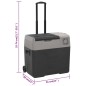 vidaXL Kühlbox mit Rollen und Griff Schwarz & Grau 50 L Polypropylen vidaXL Kühlbox mit Rollen und Griff Schwarz & Grau 50 L Polypropylen