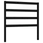 vidaXL Kopfteil Schwarz 96x4x100 cm Massivholz Kiefer vidaXL Kopfteil Schwarz 96x4x100 cm Massivholz Kiefer