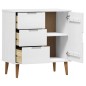 vidaXL Sideboard MOLDE Weiß 76,5x40x80 cm Massivholz Kiefer vidaXL Sideboard MOLDE Weiß 76,5x40x80 cm Massivholz Kiefer