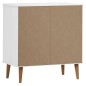 vidaXL Sideboard MOLDE Weiß 76,5x40x80 cm Massivholz Kiefer vidaXL Sideboard MOLDE Weiß 76,5x40x80 cm Massivholz Kiefer