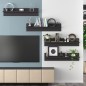 vidaXL Wandregale 4 Stk. Grau 80x11,5x18 cm Holzwerkstoff vidaXL Wandregale 4 Stk. Grau 80x11,5x18 cm Holzwerkstoff