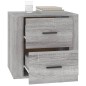 vidaXL Nachttisch Grau Sonoma 50x39x47 cm vidaXL Nachttisch Grau Sonoma 50x39x47 cm