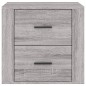 vidaXL Nachttisch Grau Sonoma 50x39x47 cm vidaXL Nachttisch Grau Sonoma 50x39x47 cm