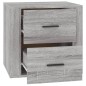 vidaXL Nachttisch Grau Sonoma 50x39x47 cm vidaXL Nachttisch Grau Sonoma 50x39x47 cm