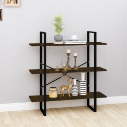 vidaXL Bücherregal Räuchereiche 100x30x105 cm Holzwerkstoff