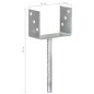 vidaXL Pfostenträger 6 Stk. Silbern 14×6×30 cm Verzinkter Stahl vidaXL Pfostenträger 6 Stk. Silbern 14×6×30 cm Verzinkter Stahl