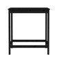 vidaXL Bartisch Schwarz 100x50x110 cm Massivholz Kiefer vidaXL Bartisch Schwarz 100x50x110 cm Massivholz Kiefer