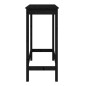 vidaXL Bartisch Schwarz 100x50x110 cm Massivholz Kiefer vidaXL Bartisch Schwarz 100x50x110 cm Massivholz Kiefer