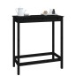 vidaXL Bartisch Schwarz 100x50x110 cm Massivholz Kiefer vidaXL Bartisch Schwarz 100x50x110 cm Massivholz Kiefer