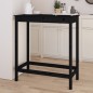 vidaXL Bartisch Schwarz 100x50x110 cm Massivholz Kiefer vidaXL Bartisch Schwarz 100x50x110 cm Massivholz Kiefer