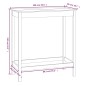 vidaXL Bartisch Schwarz 100x50x110 cm Massivholz Kiefer vidaXL Bartisch Schwarz 100x50x110 cm Massivholz Kiefer