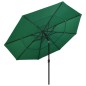 vidaXL Sonnenschirm mit Aluminium-Mast 3-lagig Grün 3,5 m vidaXL Sonnenschirm mit Aluminium-Mast 3-lagig Grün 3,5 m