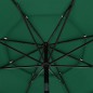 vidaXL Sonnenschirm mit Aluminium-Mast 3-lagig Grün 3,5 m vidaXL Sonnenschirm mit Aluminium-Mast 3-lagig Grün 3,5 m