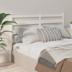 vidaXL Kopfteil Weiß 126x4x100 cm Massivholz Kiefer