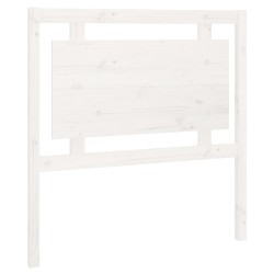 vidaXL Kopfteil Weiß 95,5x4x100 cm Massivholz Kiefer