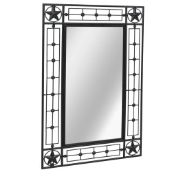 vidaXL Wandspiegel Rechteckig 50 x 80 cm Schwarz