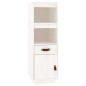 vidaXL Highboard Weiß 34x40x108,5 cm Massivholz Kiefer vidaXL Highboard Weiß 34x40x108,5 cm Massivholz Kiefer