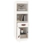 vidaXL Highboard Weiß 34x40x108,5 cm Massivholz Kiefer vidaXL Highboard Weiß 34x40x108,5 cm Massivholz Kiefer