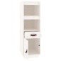 vidaXL Highboard Weiß 34x40x108,5 cm Massivholz Kiefer vidaXL Highboard Weiß 34x40x108,5 cm Massivholz Kiefer