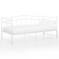 vidaXL Ausziehsofa Bettgestell Weiß Metall 90x200 cm vidaXL Ausziehsofa Bettgestell Weiß Metall 90x200 cm