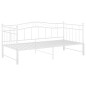 vidaXL Ausziehsofa Bettgestell Weiß Metall 90x200 cm vidaXL Ausziehsofa Bettgestell Weiß Metall 90x200 cm