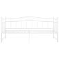 vidaXL Ausziehsofa Bettgestell Weiß Metall 90x200 cm vidaXL Ausziehsofa Bettgestell Weiß Metall 90x200 cm