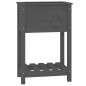 vidaXL Pflanzkübel mit Ablage Grau 54x34,5x81 cm Massivholz Kiefer vidaXL Pflanzkübel mit Ablage Grau 54x34,5x81 cm Massivholz Kiefer