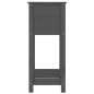 vidaXL Pflanzkübel mit Ablage Grau 54x34,5x81 cm Massivholz Kiefer vidaXL Pflanzkübel mit Ablage Grau 54x34,5x81 cm Massivholz Kiefer