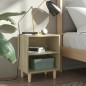 vidaXL Nachttische 2 Stk. Massivholz-Beinen Sonoma-Eiche 40x30x50cm vidaXL Nachttische 2 Stk. Massivholz-Beinen Sonoma-Eiche 40x30x50cm