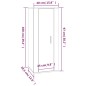 vidaXL TV-Wandschrank Räuchereiche 40x34,5x100 cm vidaXL TV-Wandschrank Räuchereiche 40x34,5x100 cm