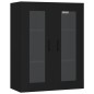 vidaXL Hängeschrank Schwarz 69,5x34x90 cm vidaXL Hängeschrank Schwarz 69,5x34x90 cm