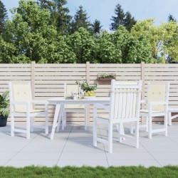 vidaXL Gartenstuhlauflagen für Niedriglehner 4 Stk. Creme 100x50x3 cm