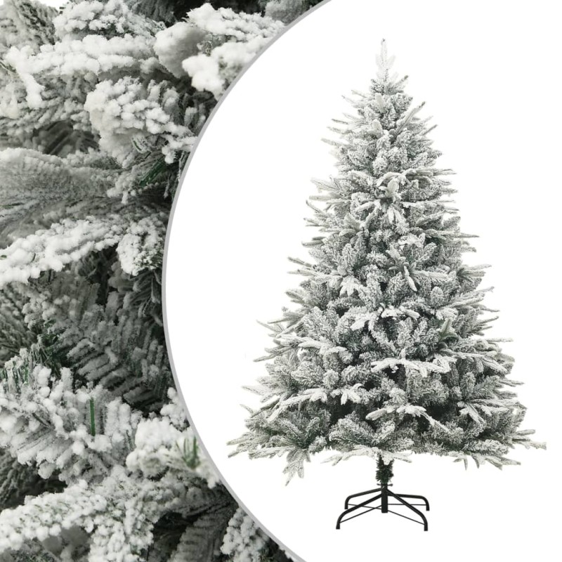 vidaXL Künstlicher Weihnachtsbaum Beschneit Grün 180 cm PVC PE vidaXL Künstlicher Weihnachtsbaum Beschneit Grün 180 cm PVC PE