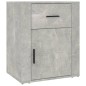 vidaXL Nachttisch Betongrau 50x36x60 cm Holzwerkstoff vidaXL Nachttisch Betongrau 50x36x60 cm Holzwerkstoff