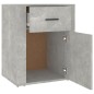 vidaXL Nachttisch Betongrau 50x36x60 cm Holzwerkstoff vidaXL Nachttisch Betongrau 50x36x60 cm Holzwerkstoff