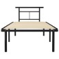 vidaXL Bettgestell Schwarz Metall 90x200 cm vidaXL Bettgestell Schwarz Metall 90x200 cm