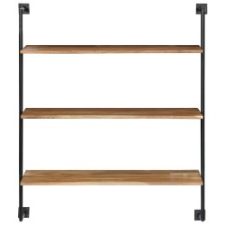 vidaXL Wandregal 94 x 35 x 113 cm Massivholz Akazie